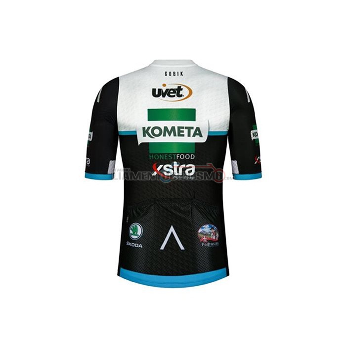 Abbigliamento Ciclismo Kometa Xstra Manica Corta 2020 Nero Bianco Verde